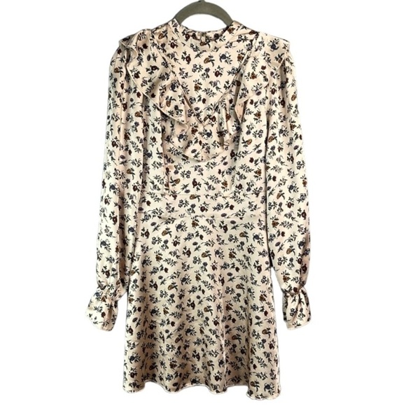 LAURA ASHLEY + UO Exclusive NWT Candy Long Sleeve Mini Dress Ruffle Bib Size XS - Picture 14 of 14